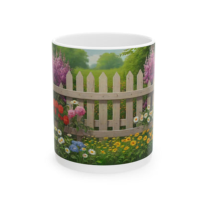 Ceramic Mug flower fence_00