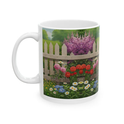 Ceramic Mug flower fence_00