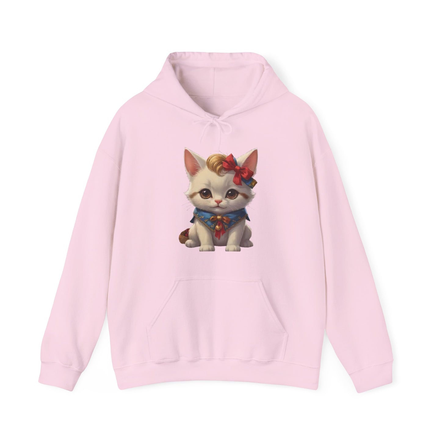 Unisex Heavy Blend™ Hooded Pink Cute Cat